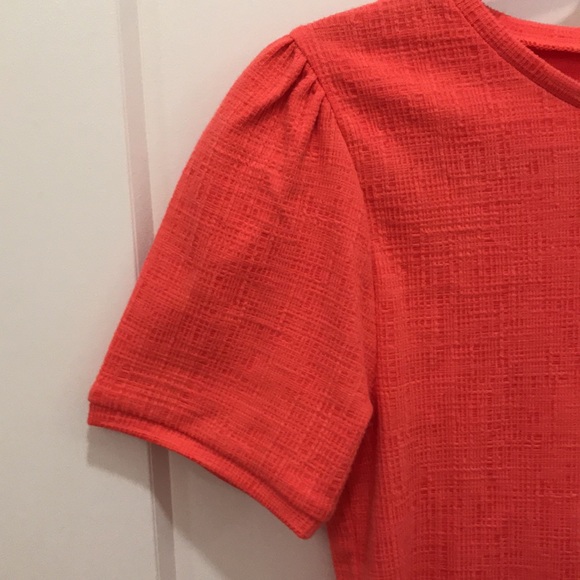 JCrew Coral Short Sleeved Top - Picture 2 of 3